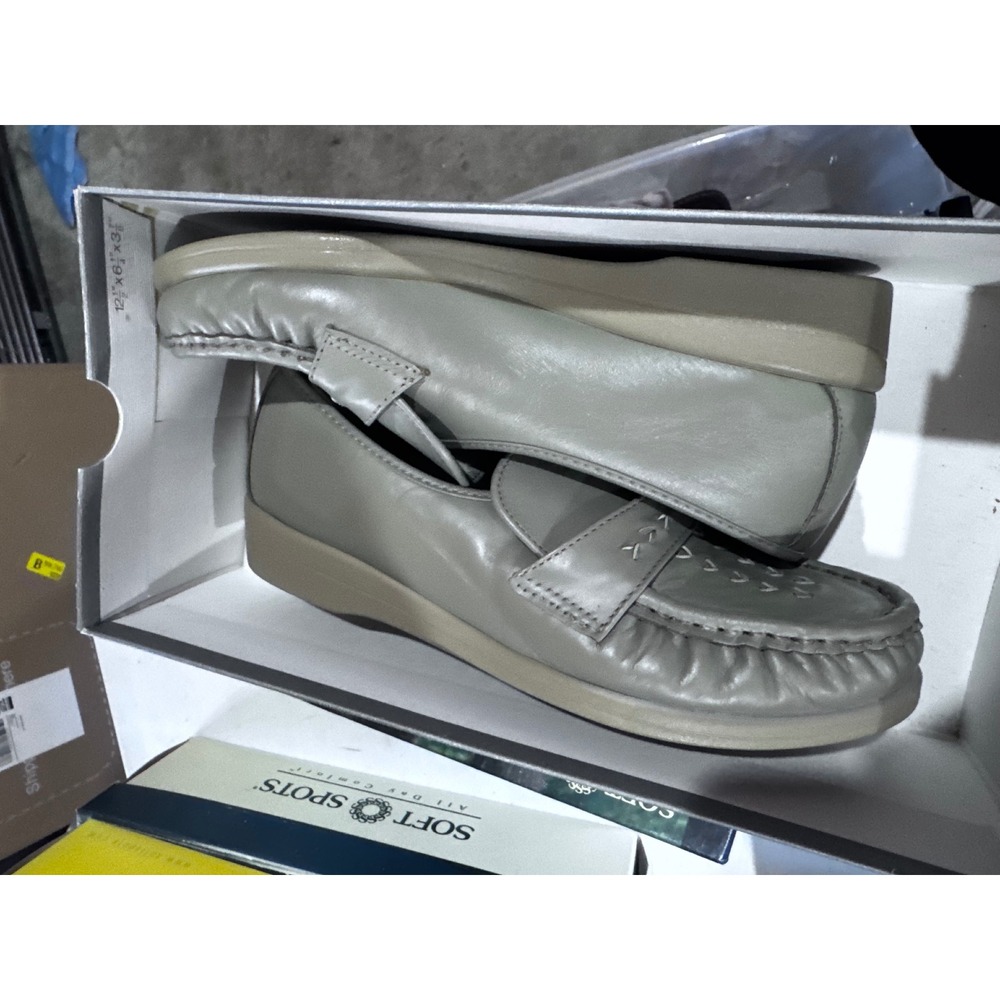 Soft Spots Venus Lite Taupe Loafers Womens 8.5M Moc Toe Slip On Shoes 114706